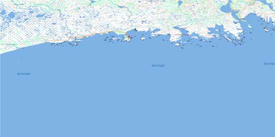 Kegashka Topo Map 012K03 at 1:50,000 scale - National Topographic System of Canada (NTS) - Toporama map