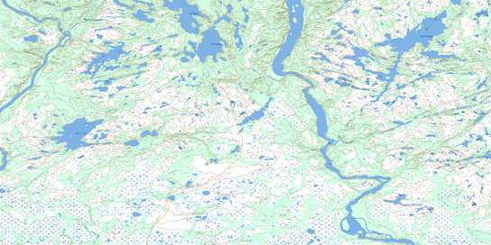 Lac Paimpont Topographic map 012K05 at 1:50,000 Scale