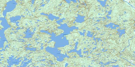 Lac Cauchy Topo Map 012K10 at 1:50,000 scale - National Topographic System of Canada (NTS) - Toporama map