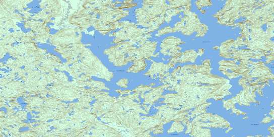 Lac D'Auteuil Topo Map 012K11 at 1:50,000 scale - National Topographic System of Canada (NTS) - Toporama map