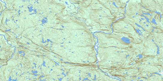 Lac Rancin Topo Map 012K13 at 1:50,000 scale - National Topographic System of Canada (NTS) - Toporama map