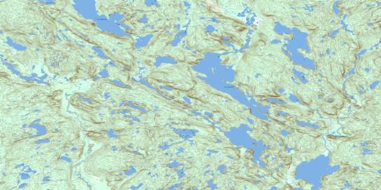 Lac Durocher Topographic map 012K14 at 1:50,000 Scale