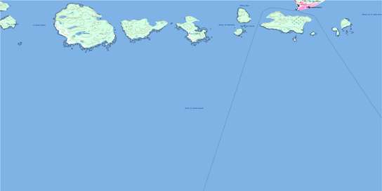 Havre-St-Pierre Topo Map 012L04 at 1:50,000 scale - National Topographic System of Canada (NTS) - Toporama map