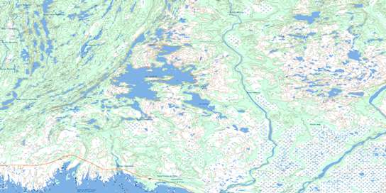 Baie Pashashibou Topo Map 012L08 at 1:50,000 scale - National Topographic System of Canada (NTS) - Toporama map