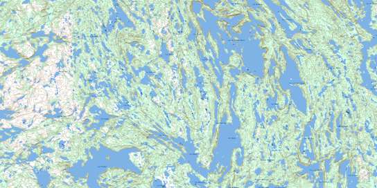 Lac De La Robe Noire Topo Map 012L10 at 1:50,000 scale - National Topographic System of Canada (NTS) - Toporama map