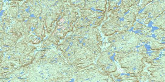 Lac Jerome Topo Map 012L13 at 1:50,000 scale - National Topographic System of Canada (NTS) - Toporama map
