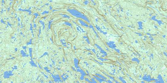 Lac Davy Topo Map 012L15 at 1:50,000 scale - National Topographic System of Canada (NTS) - Toporama map