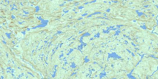 Lac Gaudreault Topo Map 012L16 at 1:50,000 scale - National Topographic System of Canada (NTS) - Toporama map