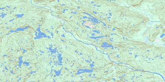 Lac Arthur Topo Map 012M01 at 1:50,000 scale - National Topographic System of Canada (NTS) - Toporama map