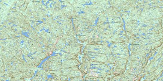 Lac Charpeney Topo Map 012M04 at 1:50,000 scale - National Topographic System of Canada (NTS) - Toporama map