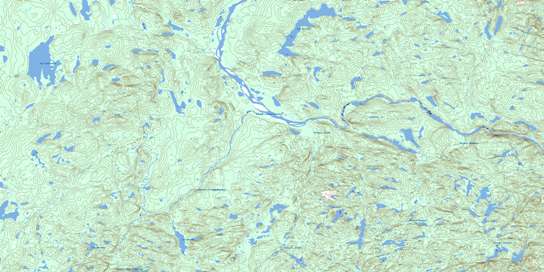 Lac Coupeaux Topo Map 012M05 at 1:50,000 scale - National Topographic System of Canada (NTS) - Toporama map