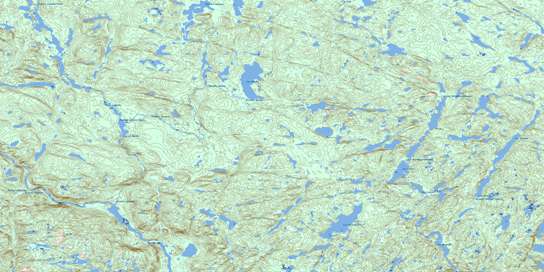 Lac Desaulniers Topo Map 012M06 at 1:50,000 scale - National Topographic System of Canada (NTS) - Toporama map