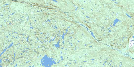 Lac Saumur Topographic map 012M07 at 1:50,000 Scale