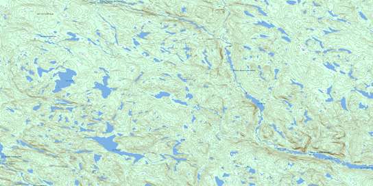Lac Ripault Topographic map 012M10 at 1:50,000 Scale