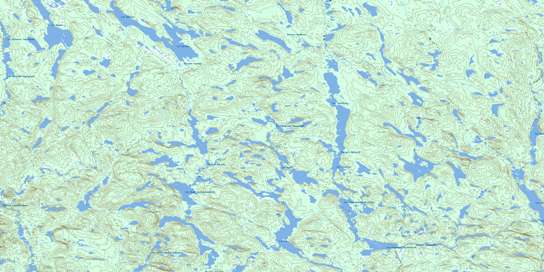 Lac Garneau Topo Map 012M11 at 1:50,000 scale - National Topographic System of Canada (NTS) - Toporama map