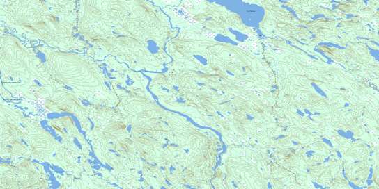 Lac Norman Topographic map 012M13 at 1:50,000 Scale
