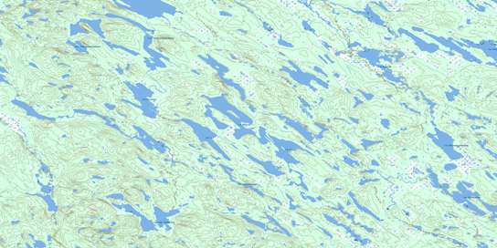 Lac Goullay Topo Map 012M14 at 1:50,000 scale - National Topographic System of Canada (NTS) - Toporama map
