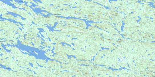Lac De Morhiban Topo Map 012M15 at 1:50,000 scale - National Topographic System of Canada (NTS) - Toporama map