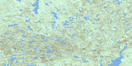 Lac Du Gas Topographic map 012N01 at 1:50,000 Scale