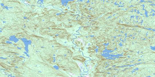Lac Lorens Topographic map 012N07 at 1:50,000 Scale