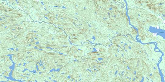 Riviere Mongeaux Topographic map 012N09 at 1:50,000 Scale
