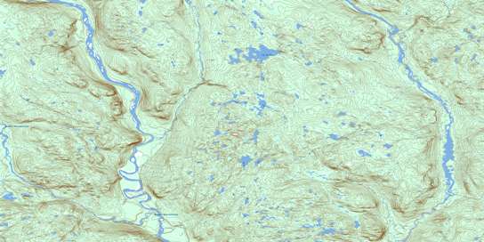 Lac Kerdelhue Topo Map 012N12 at 1:50,000 scale - National Topographic System of Canada (NTS) - Toporama map