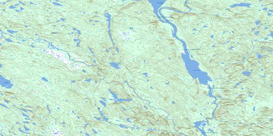 Lac Le Breton Topo Map 012N16 at 1:50,000 scale - National Topographic System of Canada (NTS) - Toporama map