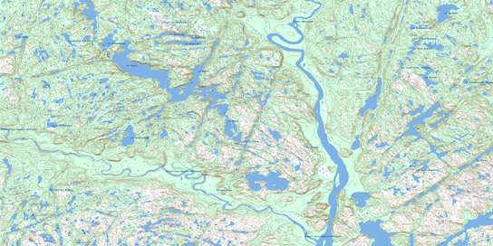 Lac Noyrot Topo Map 012O07 at 1:50,000 scale - National Topographic System of Canada (NTS) - Toporama map
