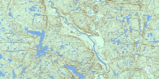 Lac L'Ile Au Castor Topo Map 012O10 at 1:50,000 scale - National Topographic System of Canada (NTS) - Toporama map