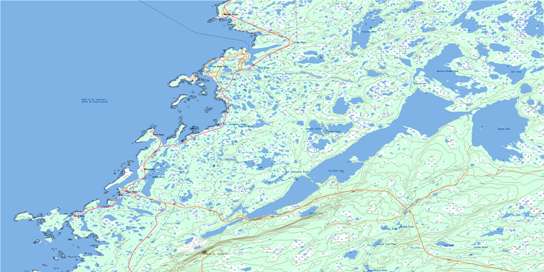 Brig Bay Topo Map 012P02 at 1:50,000 scale - National Topographic System of Canada (NTS) - Toporama map