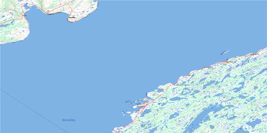 Flower's Cove Topo Map 012P07 at 1:50,000 scale - National Topographic System of Canada (NTS) - Toporama map