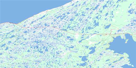 Eddies Cove Topo Map 012P08 at 1:50,000 scale - National Topographic System of Canada (NTS) - Toporama map