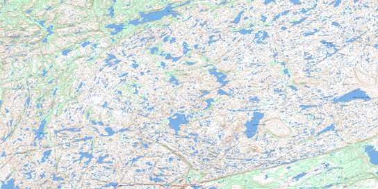 Collines De Brador Topo Map 012P11 at 1:50,000 scale - National Topographic System of Canada (NTS) - Toporama map