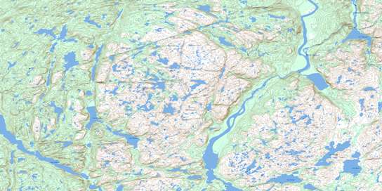 Lac Delage Topo Map 012P12 at 1:50,000 scale - National Topographic System of Canada (NTS) - Toporama map