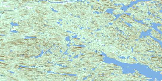 White Bear Arm Topo Map 013A16 at 1:50,000 scale - National Topographic System of Canada (NTS) - Toporama map