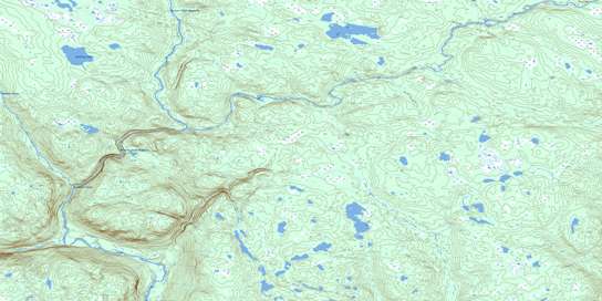 Halfway Pond Topographic map 013B03 at 1:50,000 Scale