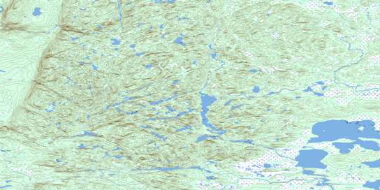 No Title Topo Map 013B13 at 1:50,000 scale - National Topographic System of Canada (NTS) - Toporama map