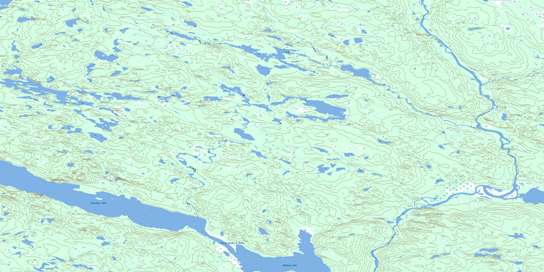 Lac Fourmont Topographic map 013C01 at 1:50,000 Scale