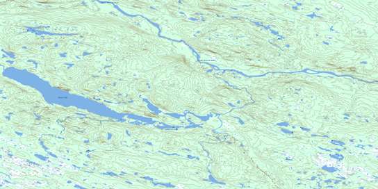 Lac Guines Topo Map 013C03 at 1:50,000 scale - National Topographic System of Canada (NTS) - Toporama map