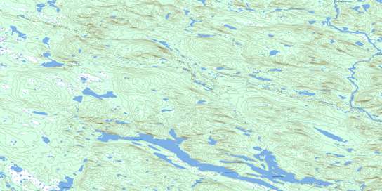 Lac Arvert Topographic map 013C05 at 1:50,000 Scale