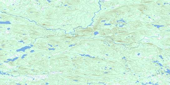 Little Drunken River Topo Map 013C09 at 1:50,000 scale - National Topographic System of Canada (NTS) - Toporama map