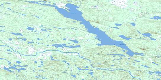 Dominion Lake Topographic map 013C12 at 1:50,000 Scale
