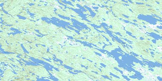 Senecal Lake Topographic map 013D03 at 1:50,000 Scale