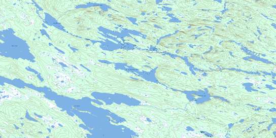 Lac Marc Topographic map 013D05 at 1:50,000 Scale