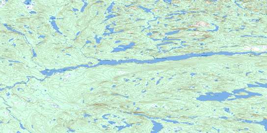 Lac Alliez Topo Map 013D12 at 1:50,000 scale - National Topographic System of Canada (NTS) - Toporama map