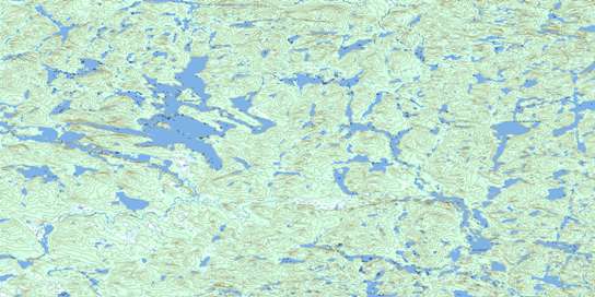 Lac Ghyvelde Topographic map 013D13 at 1:50,000 Scale