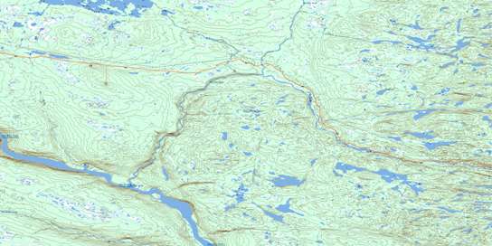 Metchin River Topographic map 013E06 at 1:50,000 Scale