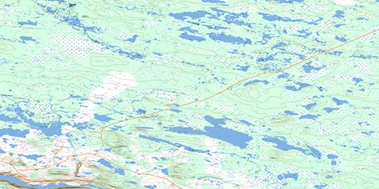 Sona Lake Topographic map 013E12 at 1:50,000 Scale