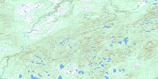 Traverspine River Topo Map 013F01 at 1:50,000 scale - National Topographic System of Canada (NTS) - Toporama map