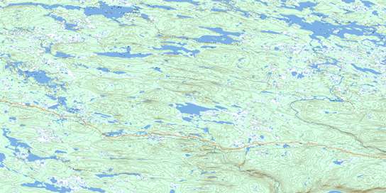 No Title Topo Map 013F04 at 1:50,000 scale - National Topographic System of Canada (NTS) - Toporama map